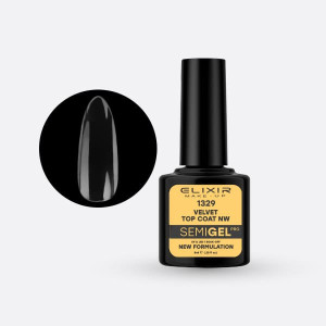 Ημιμόνιμο βερνίκι 8ml – #1329 (Velvet Matte Top Coat No Wipe)