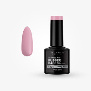 Ημιμόνιμο βερνίκι 8ml – #1335 (Rubber Base Coat Candy Rose)