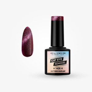 Ημιμόνιμο βερνίκι 8ml - #1426 glittered eggplant
