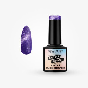 Ημιμόνιμο βερνίκι 8ml - #1428 sparkling rebecca purple