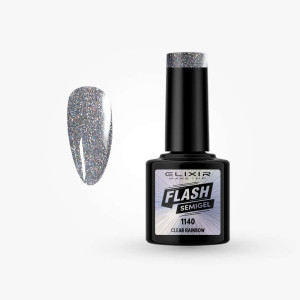 Ημιμόνιμο βερνίκι Flash 8ml – #1140 (Clear Rainbow)