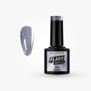 Ημιμόνιμο βερνίκι Flash 8ml – #1145 (Gunmetal)