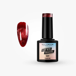 Ημιμόνιμο βερνίκι CatEye 8ml – #1177 (Flame Red)