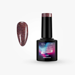Ημιμόνιμο βερνίκι Laser Diamond 8ml – #1201 (Crimson Rage)
