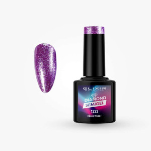 Ημιμόνιμο βερνίκι  Diamond 8ml – #1222 (Hello Violet)