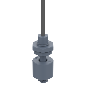 Miniatur Schwimmerschalter - 200012 - Schließer, 48V, PP, Gewinde PG7, 1m Kabel - elostore