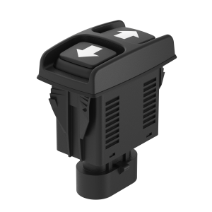Micro-Doppeltaste schwarz - 145MD40A25 - AMP Stecker - elostore