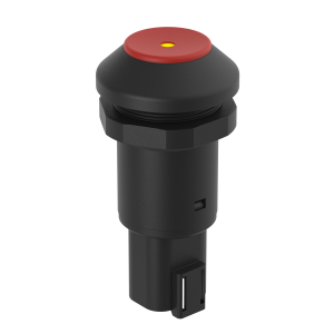 M30-Taste rot - 145101AE40 - LED gelb, Deutsch Stecker - elostore