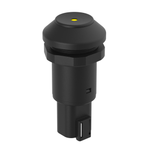 M30-Taste schwarz - 145101AE60 - LED gelb, Deutsch Stecker - elostore