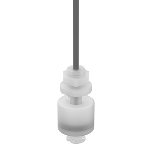 Miniatur Schwimmerschalter - 200034-5 - Wechsler, 48V, PVDF, Gewinde PG3/8, 5m Kabel - elostore