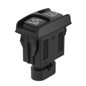 Micro-Doppeltaste schwarz - 145MD40A31 - AMP Stecker - elostore