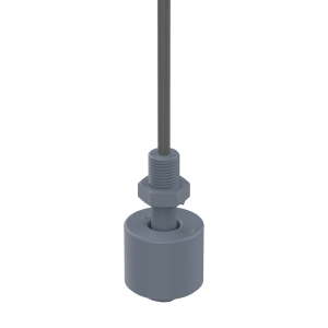 Miniatur Schwimmerschalter - 203030-5 - Wechsler, 48V, PVC, Gewinde PG1/8, 5m Kabel - elostore