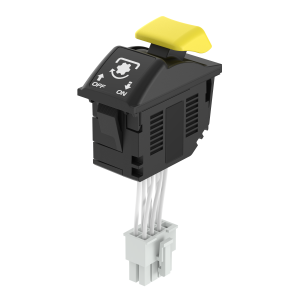 PTO-Taster WH/GN LED 10-12V verriegelt nach hinten / on - elostore