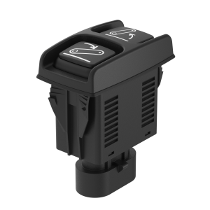Micro-Doppeltaste schwarz - 145MD40A22 - AMP Stecker - elostore