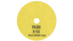 RUBI Dysk polerski na sucho 100 mm - Ziarno #100