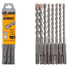 DT60300 DEWALT Zestaw wierteł SDS+ 8-elementowy: 2x 6,7,8,10x160mm