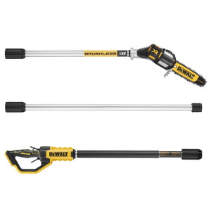 DEWALT DCMPS567P1 DEWALT System aku 18 V 18V XR Piła na wysięgniku, do 4.5m zasięgu, 20cm prowadnica,ładowarka, 1 akumulator 5Ah