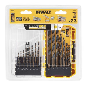DEWALT DT70729 ZESTAW WIERTEŁ DO METALU 23pc Black\Gold