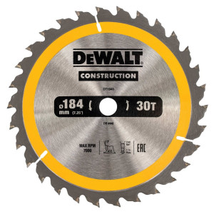 DT1940 DEWALT Tarcze do pilarek ręcznycha 184x16mm 30T (AC)