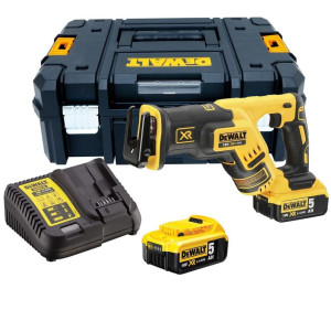 DCS367P2 DEWALT pilarka szablowa 18V XR z silnikiem bezszczotkowym, kufer TSTAK, 2 aku 5.0Ah, ładowarka