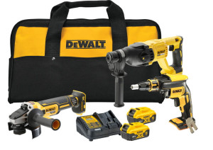 DCK304P2 DEWALT 18V XR zestaw DCH133+DCG405+DCF620 2 x 5Ah