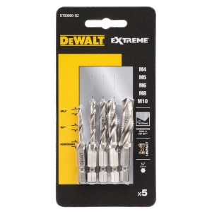 DEWALT DT50060 ZESTAW WIERTEŁ Samogwintujących M4 M5 M6 M8 M10