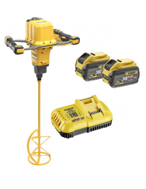 DCD240X2 DEWALT Bezprzewodowa mieszarka łopatkowa 54V XR FLEXVOLT 2 x 9.0 Ah