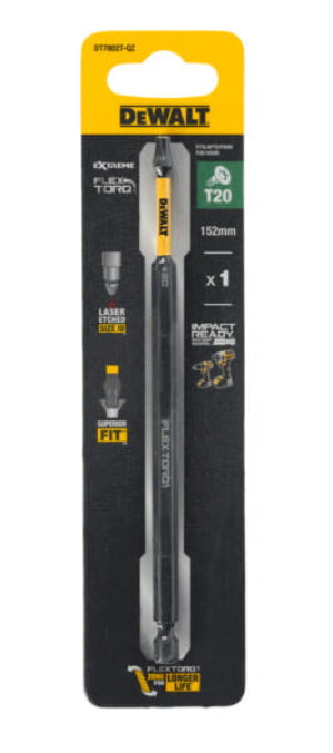 DT7802T DEWALT Długi Bit FLEXTORQ T20/125 mm 1 szt.