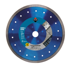 RUBI TVA 230 SUPERPRO 230x22,2mm 1,6mm Tarcza Diamentowa do twardych materiałów t.j. granit, płytki rustykalne, klinkier, materiały ogniotrwałe, łupki