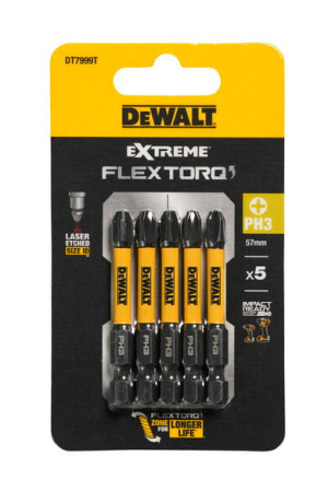 DT7999T DEWALT Bity udarowe Ph3x50 mm Torsion (5szt)