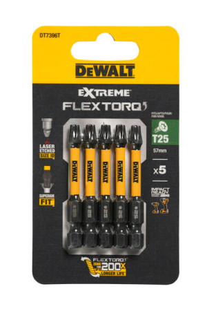 DT7396T DEWALT Bity udarowe T25x50 mm Torsion (5szt)