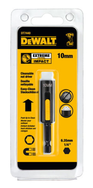 DT7440 DEWALT Nasadka magnetyczna z elementem czyszczącym 10 mm