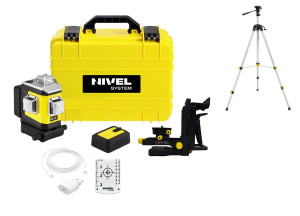 Nivel System CLx3R LASER KRZYŻOWY CZERWONY 3x360 Zestaw ze statywem SJJ-M1 EX