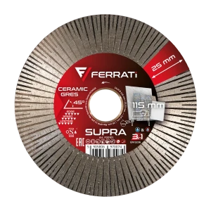SUPRA FERRATi 115 Tarcza diamentowa tnąca i szlifująca 115mm