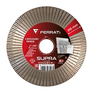 SUPRA FERRATi 125 Tarcza diamentowa tnąca i szlifująca 125mm