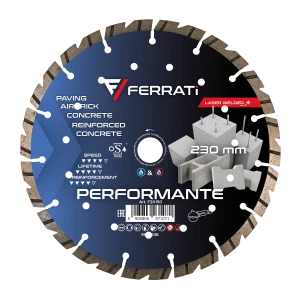 PERFORMANTE FERRATi 230 Tarcza diamentowa tnąca 230mm