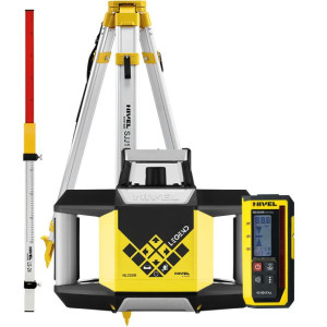 Nivel System NL320R DIGITAL NIWELATOR LASEROWY CZERWONY z czujnikiem cyfrowym , Statywem SJJ1 i Łatą LS-24 Spadki Manualne