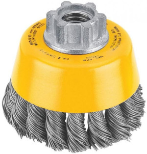 DT3492 DEWALT Szczotka druciana 75x23 M14 garnkowa - drut pleciony