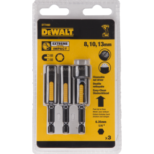 DT7460 DEWALT Nasadki magnetyczne z elementem czyszczącym 8, 10, 13 mm - zestaw