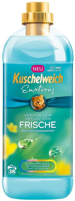 Kuschelweich Emotions Frische 38 prań 1L niemiecki płyn do płukania i zmiękczania tkanin
