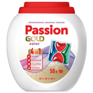 Passion Gold Color 50 Caps 4in1 – kapsułki do prania kolorowych tkanin, kompleksowa pielęgnacja