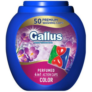 Gallus Professional Color 50 sztuk 4in1 – kapsułki do prania kolorów, skuteczne usuwanie plam i ochrona barw