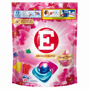 E Power Caps Color Orchidea 22 sztuki – kapsułki do prania kolorowych tkanin z zapachem orchidei