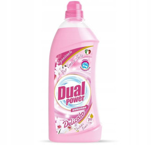 Dual Power Delicato 1L – włoski żel do prania delikatnych tkanin, 20 prań, ochrona włókien i subtelny zapach