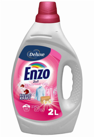 Deluxe Enzo Sensitive 2L – delikatny płyn do prania, do skóry wrażliwej, bez alergenów, subtelny zapach