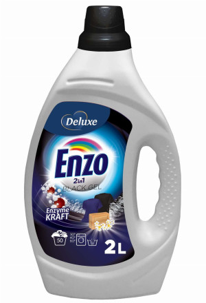 Deluxe Enzo Black 2L – płyn do prania czarnych i ciemnych tkanin, ochrona koloru, 50 prań