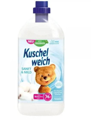 Kuschelweich Sanft&Mild 76 prań 2,0l niemiecki płyn do płukania i zmiękczania tkanin hipoalergiczny