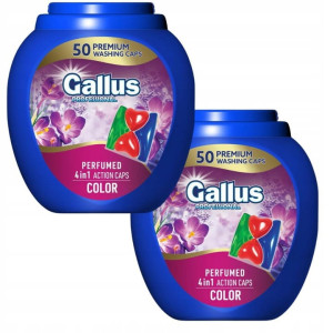 Zestaw 2× Gallus Color 50 kapsułek – kapsułki do prania kolorowych tkanin