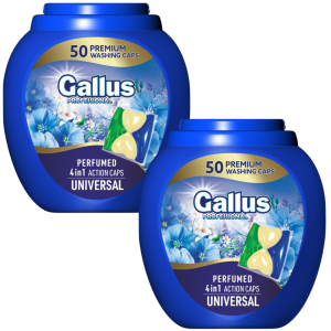Zestaw 2× Gallus Universal 50 kapsułek – kapsułki do prania białych i jasnych tkanin