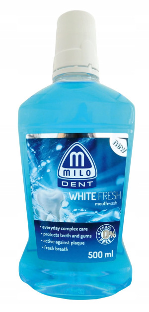 Milo Dent White Fresh 500ml płyn do płukania jamy ustnej